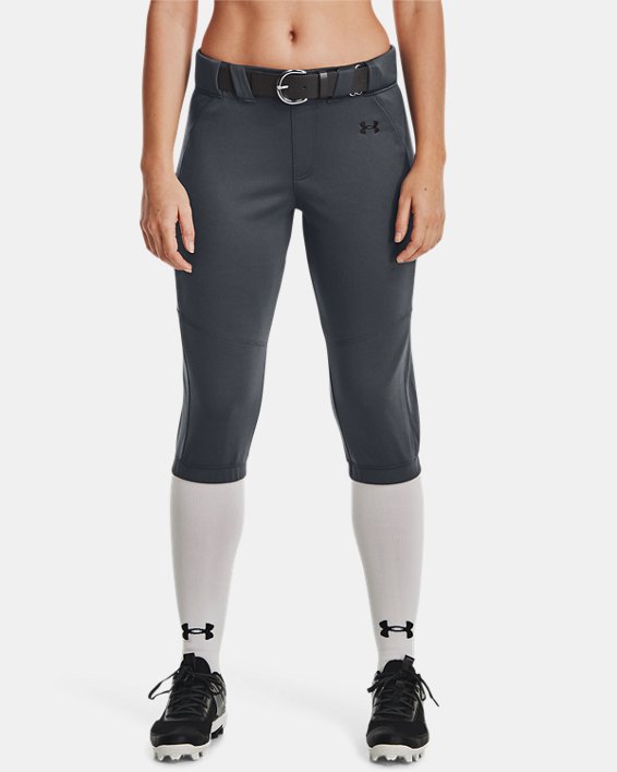 Women's UA Vanish Softball Pants, Gray, pdpMainDesktop image number 0